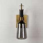 Proudome Modern Smoky Glass Wall Light for Bedroom & Living Room | Bedside Wall Lamp (Bulb Not Included) - Image 2