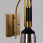 Proudome Modern Smoky Glass Wall Light for Bedroom & Living Room | Bedside Wall Lamp (Bulb Not Included) - Image 5