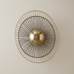 Proudome LED Wall Light for Living Room | Modern Designer Gold Black Wall Lamp - Image 2