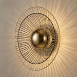 Proudome LED Wall Light for Living Room | Modern Designer Gold Black Wall Lamp - Image 4