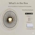 Proudome LED Wall Light for Living Room | Modern Designer Gold Black Wall Lamp - Image 7