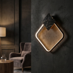Proudome Modern LED Wall Light Warm White | Geometric Metal Designer Wall Lamp for Living Room & Bedroom - Image 3