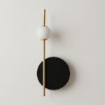 Proudome Modern 3 Color Mode LED Halo Wall Light with Frosted Glass Globe - Image 2
