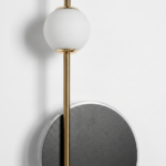 Proudome Modern 3 Color Mode LED Halo Wall Light with Frosted Glass Globe - Image 6