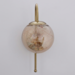 Proudome Amber Glass Fairy LED Wall Light | Modern Decorative Globe Lamp for Bedroom & Living Room - Image 2