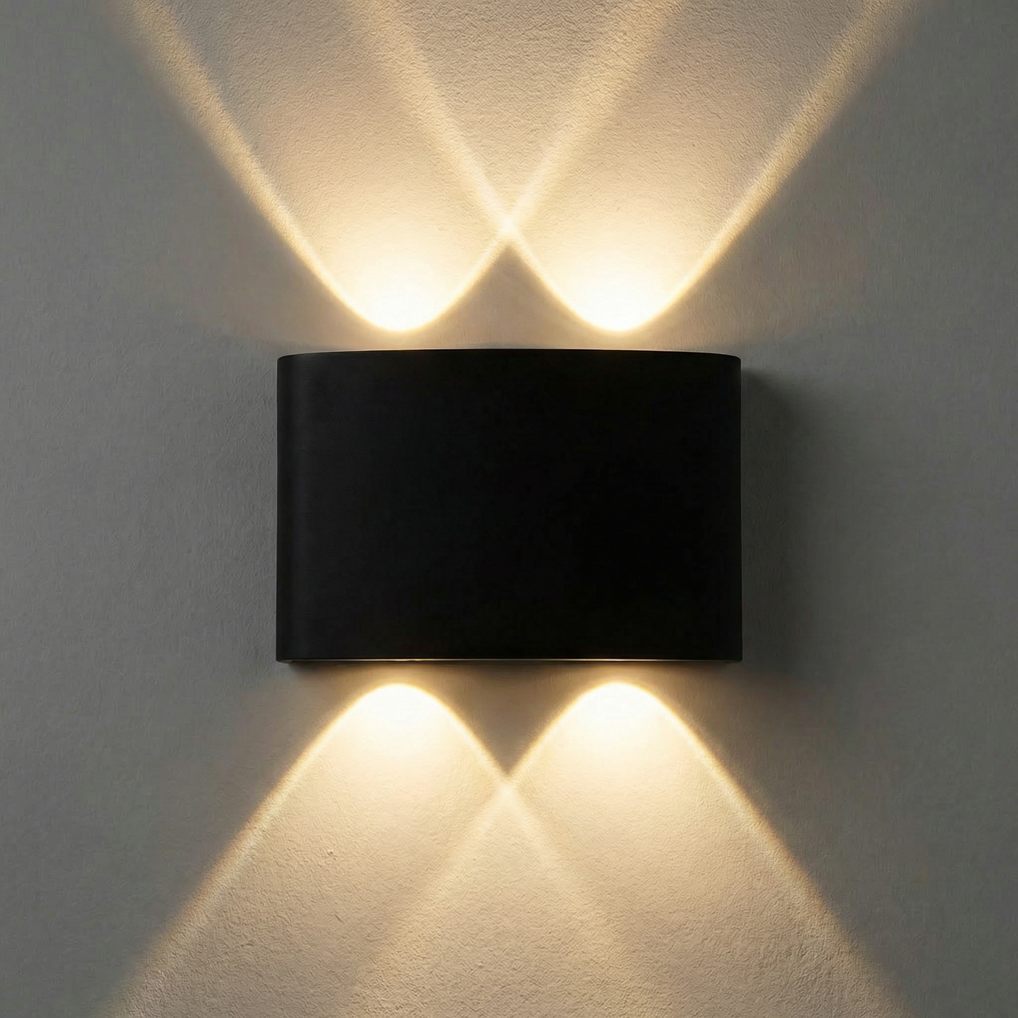 Light on Proudome Up Down Outdoor Wall Light – Dual Diffuser LED Wall Lamp for Garden, Patio & Balcony - Image 1