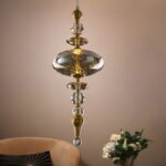 Amber Glass Pendant Light (Bulb Not Included)