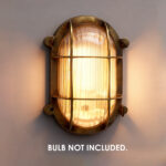 Proudome Golden Bulkhead Outdoor Wall Light – Decorative Wall Lamp for Balcony, Patio, Garden & Terrace (Bulb Not Included) - Image 6