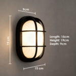 Proudome Bulkhead Outdoor Wall Light Holder – Exterior Wall Lamp for Garden, Balcony, Patio & Terrace - Image 7
