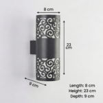 Proudome Decorative Outdoor Wall Light – Designer Cylindrical LED Lamp for Balcony, Entrance & Facade - Image 6