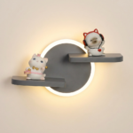 Proudome Kitty LED Wall Light for Kids Room, Cute Cartoon Wall Lamp for Girls Bedroom & Nursery Decor