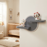 Proudome Kitty LED Wall Light for Kids Room, Cute Cartoon Wall Lamp for Girls Bedroom & Nursery Decor - Image 3