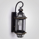 Proudome Outdoor Wall Light – Metal Frame & Clear Glass Lantern for Patio, Garden, Entryway | Decorative Exterior Lamp (Bulb Not Included) - Image 5