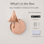 Proudome Rose Gold 3 Color Mode LED Wall Light | Modern Designer Wall Sconce - Image 8