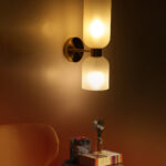 Double-Sided Frosted Glass Wall Light (Bulb Not Included)