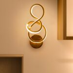 Golden Silicon Diffuser LED Wall Light