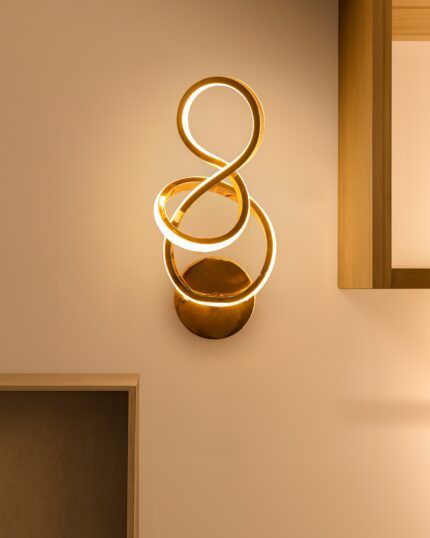 Golden Silicon Diffuser LED Wall Light
