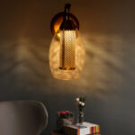 Decorative Hanging Glass Wall Lamp (Bulb Not Included)
