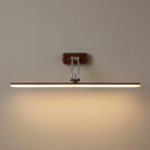 Proudome Wooden Frame Vanity Light for Bathroom Mirror | Wall Mounted Makeup & Dressing Light