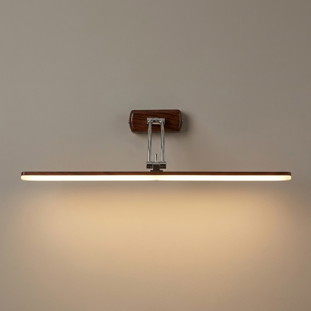 download - 2026-04-03T132426.407 Proudome Wooden Frame Vanity Light for Bathroom Mirror | Wall Mounted Makeup & Dressing Light - Image 1