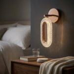 Proudome Modern LED Ring Wall Light 3 Color Mode | Acrylic Designer Wall Lamp in Rose Gold Finish for Home Décor - Image 3