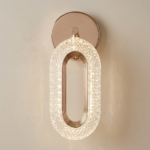 Proudome Modern LED Ring Wall Light 3 Color Mode | Acrylic Designer Wall Lamp in Rose Gold Finish for Home Décor - Image 5
