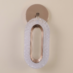 Proudome Modern LED Ring Wall Light 3 Color Mode | Acrylic Designer Wall Lamp in Rose Gold Finish for Home Décor - Image 2