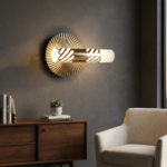 Proudome Modern LED Gold Acrylic Wall Light with 3 Color Modes | Decorative Wall Lamp - Image 3