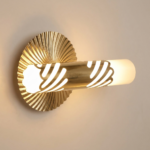 Proudome Modern LED Gold Acrylic Wall Light with 3 Color Modes | Decorative Wall Lamp - Image 4