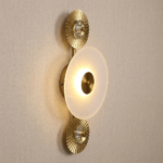 Proudome Frosted White Glass LED Wall Light with 3 Color Modes for Modern Interiors - Image 5