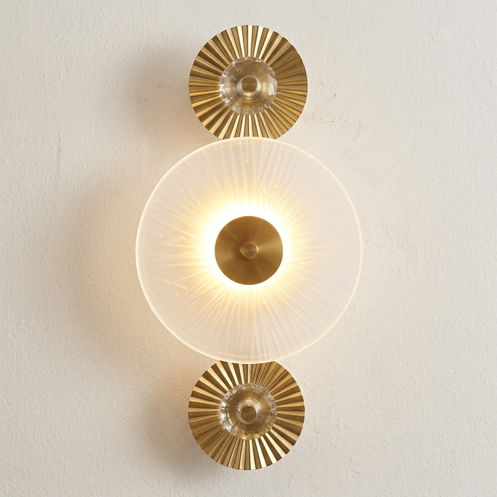 download - 2026-05-13T155808.179 Proudome Frosted White Glass LED Wall Light with 3 Color Modes for Modern Interiors - Image 1