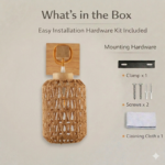 Proudome Jute & Wooden Wall Light – Rustic Decorative Wall Lamp for Modern Interiors (Bulb Not Included) - Image 7