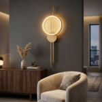 Proudome 3 Color Mode Ring LED Wall Light | Modern Gold Decorative Wall Lamp - Image 3