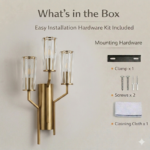 Proudome Modern Gold Wall Light – Luxury Designer Decorative Wall Sconce (Bulb Not Included) - Image 5