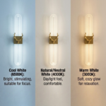 Proudome 3 Color Mode LED Wall Light | Modern Acrylic Designer Wall Lamp with Gold Finish - Image 6
