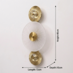 Proudome Frosted White Glass LED Wall Light with 3 Color Modes for Modern Interiors - Image 7