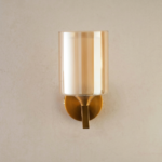 Proudome Amber Glass Wall Light – Luxury Decorative Wall Sconce for Modern Interiors (Bulb Not Included) - Image 2