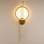 Proudome 3 Color Mode Ring LED Wall Light | Modern Gold Decorative Wall Lamp