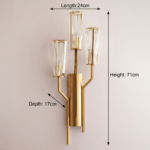 Proudome Modern Gold Wall Light – Luxury Designer Decorative Wall Sconce (Bulb Not Included) - Image 7