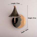 Proudome 3 Color Mode LED Wall Light | Modern Designer Black & Rose Gold Wall Sconce - Image 7