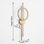 Proudome 3 Color Mode Ring LED Wall Light | Modern Gold Decorative Wall Lamp - Image 7