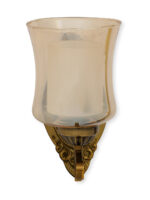 Indoor Amber Glass Wall Lamp (Bulb Not Included) - Image 2
