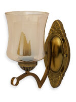 Indoor Amber Glass Wall Lamp (Bulb Not Included) - Image 4