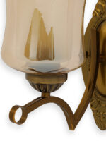 Indoor Amber Glass Wall Lamp (Bulb Not Included) - Image 8