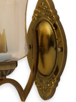 Indoor Amber Glass Wall Lamp (Bulb Not Included) - Image 9