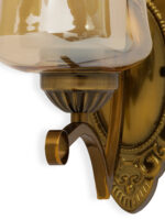 Indoor Amber Glass Wall Lamp (Bulb Not Included) - Image 6