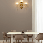 Hanging Crystals Flower Wall Lamp (Bulb Not Included)