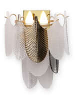 Glass Hanging Leaves Wall Light (Bulb Not Included) - Image 3