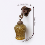 Proudome Elephant Mosaic Glass Wall Light | Decorative Ethnic Hanging Lantern (Bulb Not Included) - Image 6