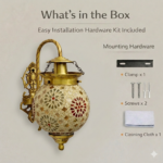 Proudome Mosaic Glass Wall Light | Decorative Antique Gold Designer Wall Lamp (Bulb Not Included) - Image 7